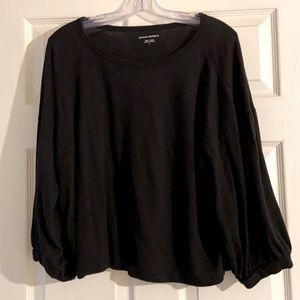 Black Cozy Slub Shirt